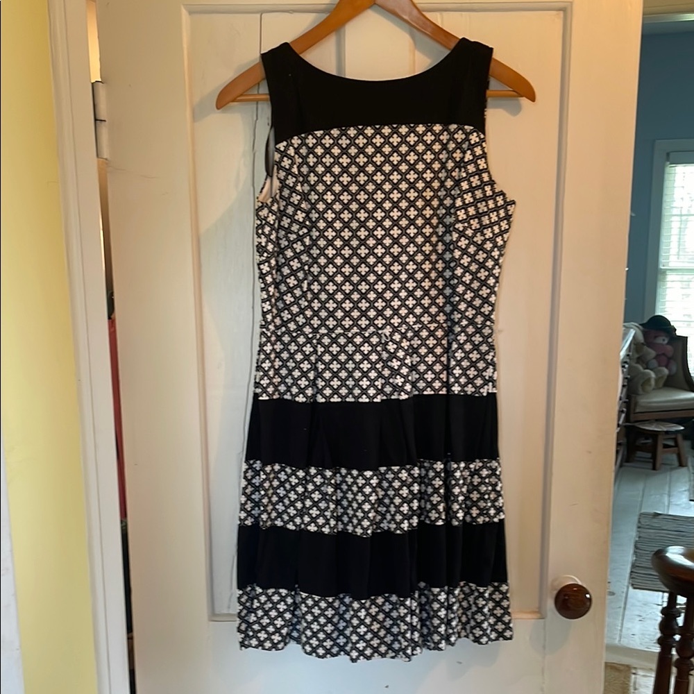 Black and White Floral Dress